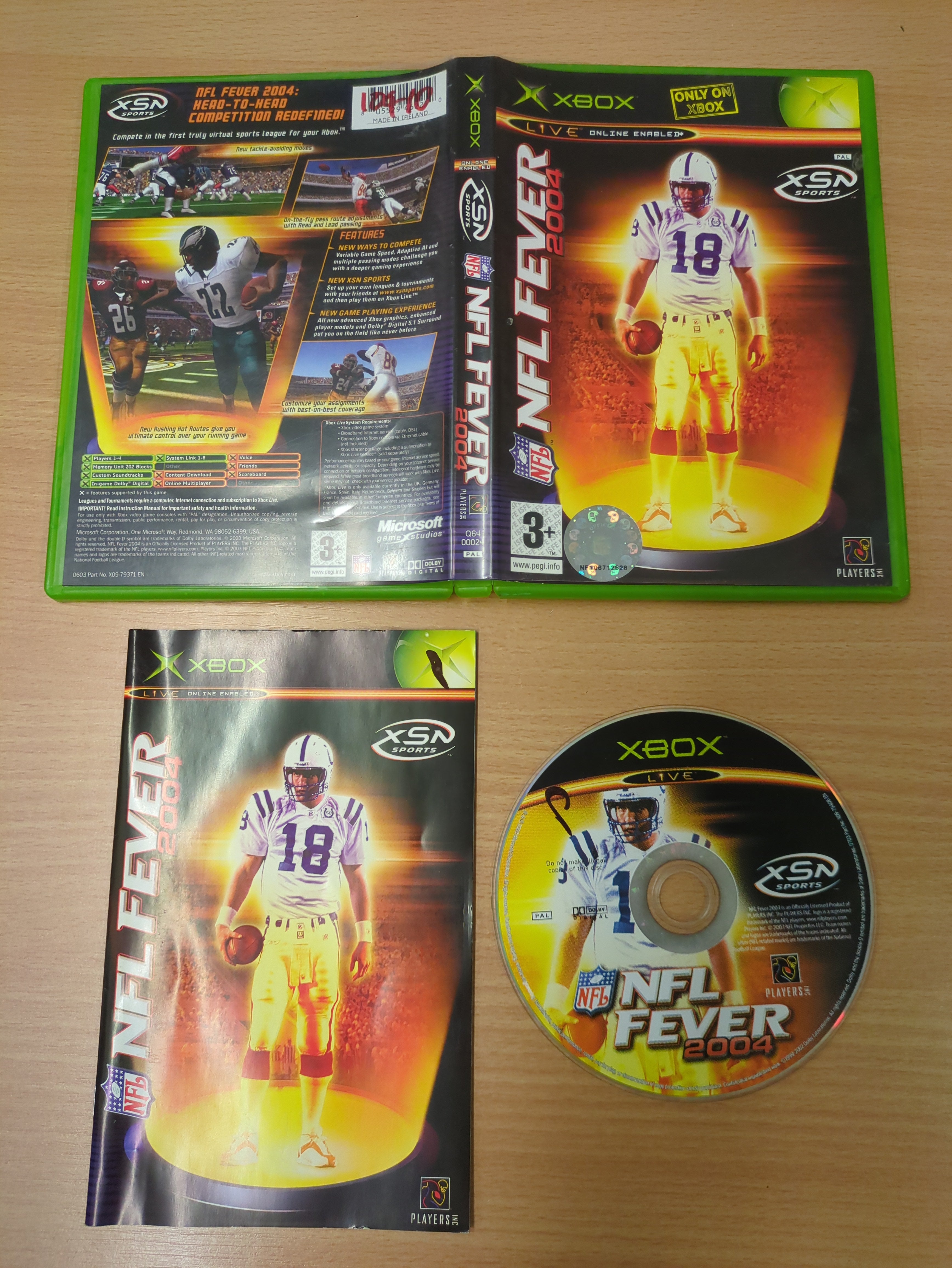 NFL Fever 2004 original Xbox game NFL Fever 2004 original Xbox game